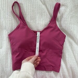 nwot pink align tank top lululemon